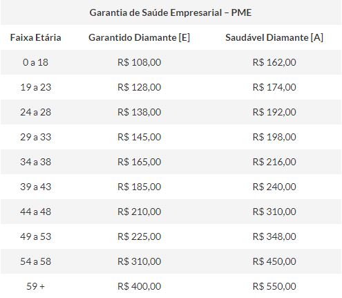 garantia de saude empresarial